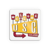 USC Trojans Welcome to USC White Ventura Square Magnet